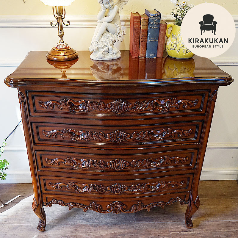 楽天市場】チェスト 4段チェスト 92 マリナカッシーリ チェスト 木製