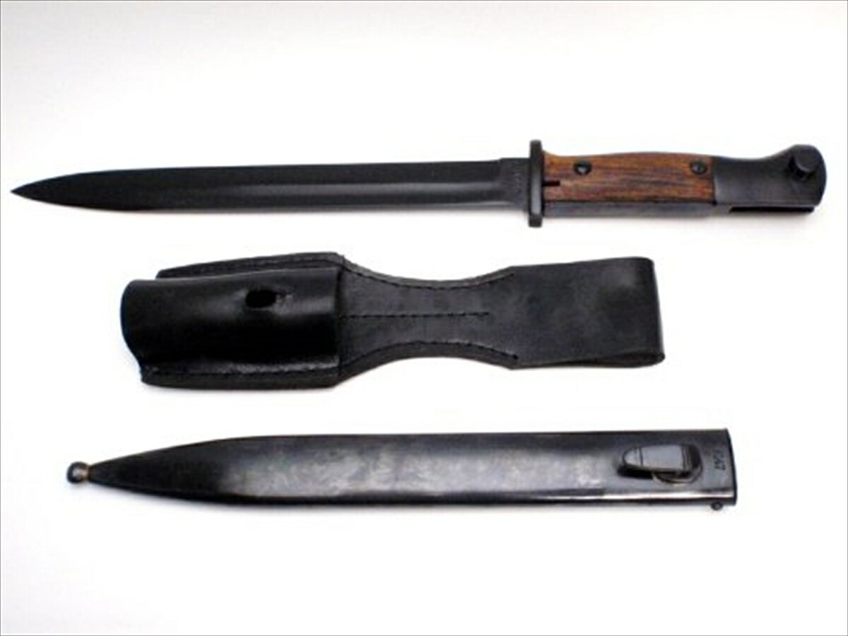 楽天市場】ドイツ軍 モーゼル 98k 真鍮製 バヨネット 銃剣 鞘 本革製