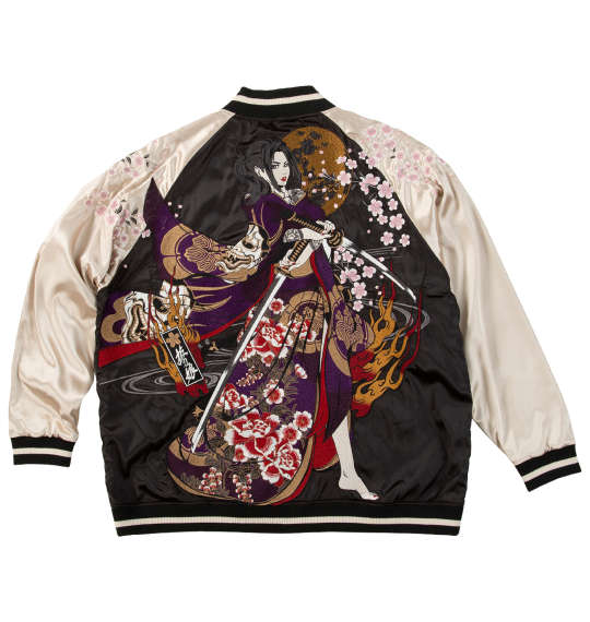 楽天市場】スカジャン 抜刀娘（素材（生地・毛糸）ポリエステル）の通販