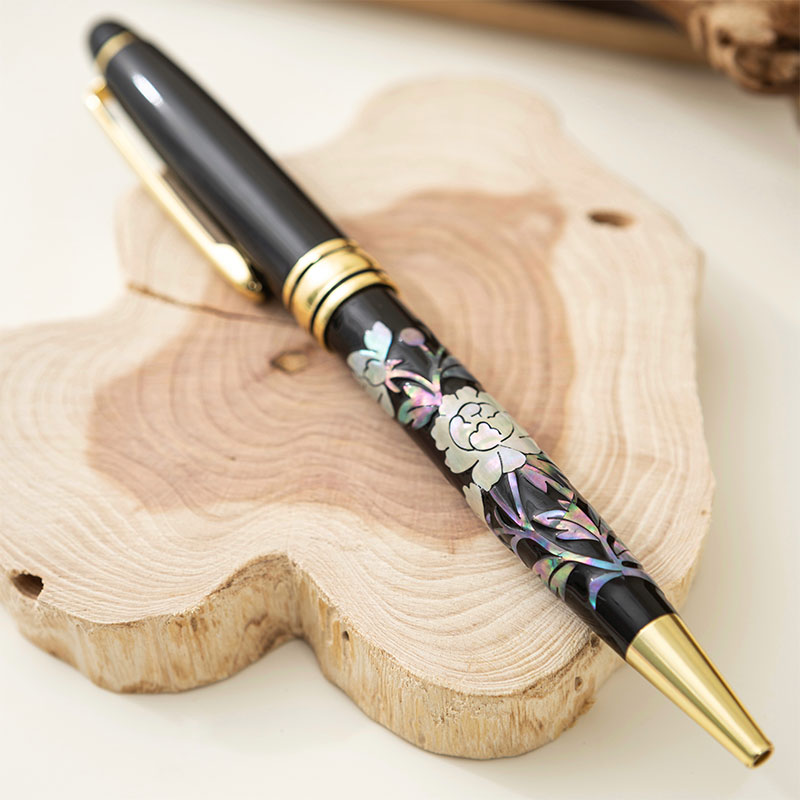 楽天市場】2-144-02 シンドアート 螺鈿細工ボールペン 1本 韓国 伝統品