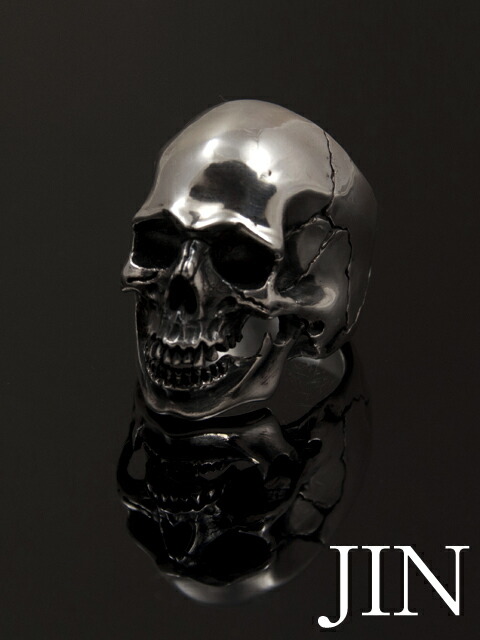 楽天市場】[JIN]リアルスカルリング2（オープンマウス） シルバー