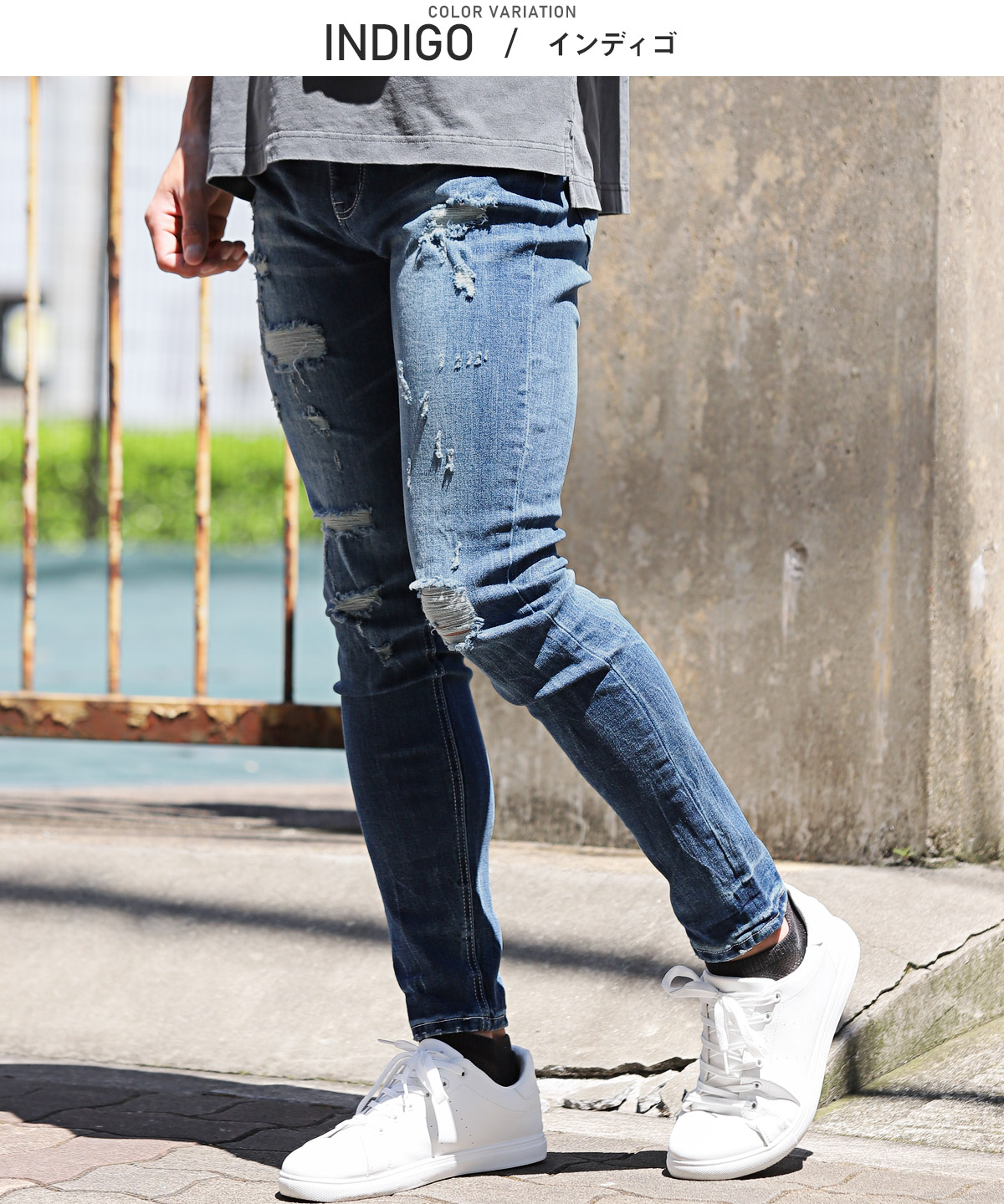 楽天市場】【送料無料】デニムパンツ メンズ ダメージデニム スキニー