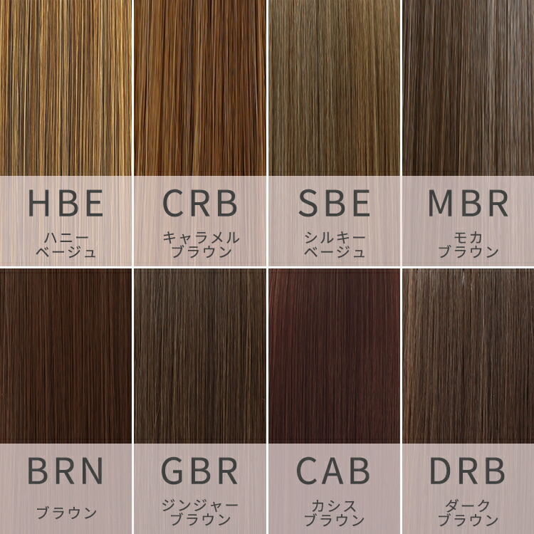 楽天市場】VENUSウィッグ14カラーチャート [wgcc005] 耐熱 エクステ