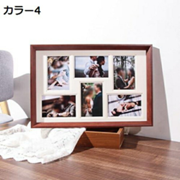 楽天市場】木製レトロフレーム 6窓 アルバム フォトフレーム フォト