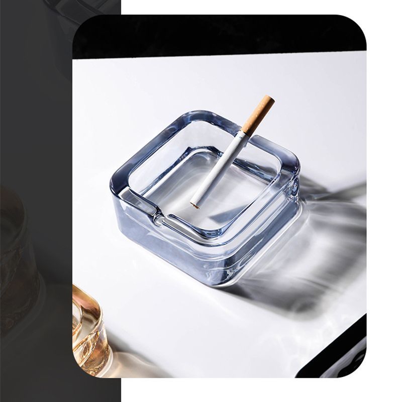 楽天市場】送料無料 灰皿 アッシュトレイ ガラス製 吸い殻入れ