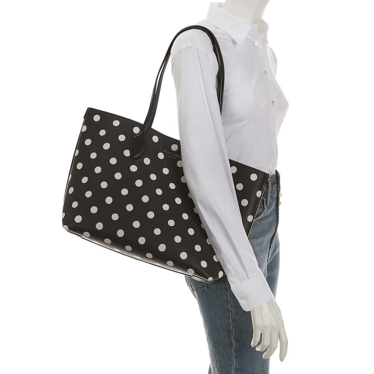 楽天市場】ケイトスペード トートバッグ ポーチ付き 水玉ドット