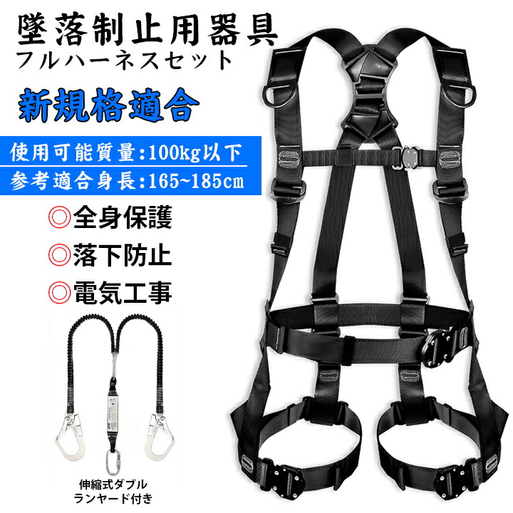 楽天市場】フルハーネス セット 安全帯 フルハーネス ランヤード
