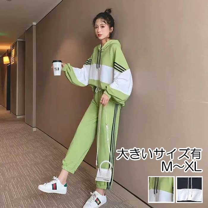 楽天市場】セットアップ 2点セット ジャージ パーカー トップス