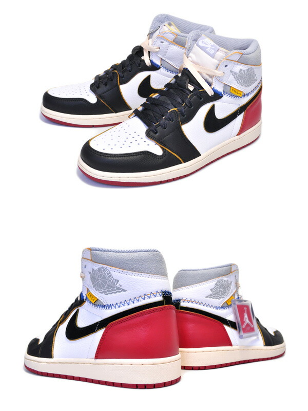 楽天市場】NIKE AIR JORDAN 1 RETRO HI NRG / UNION white/black