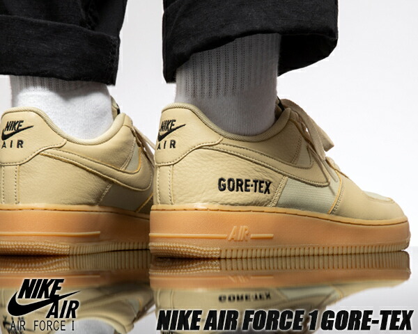 楽天市場】NIKE AIR FORCE 1 GORE-TEX team gold/khaki-gold-black