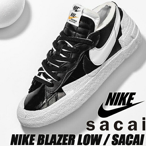楽天市場】NIKE BLAZER LOW / SACAI black/white-wht dm6443-001