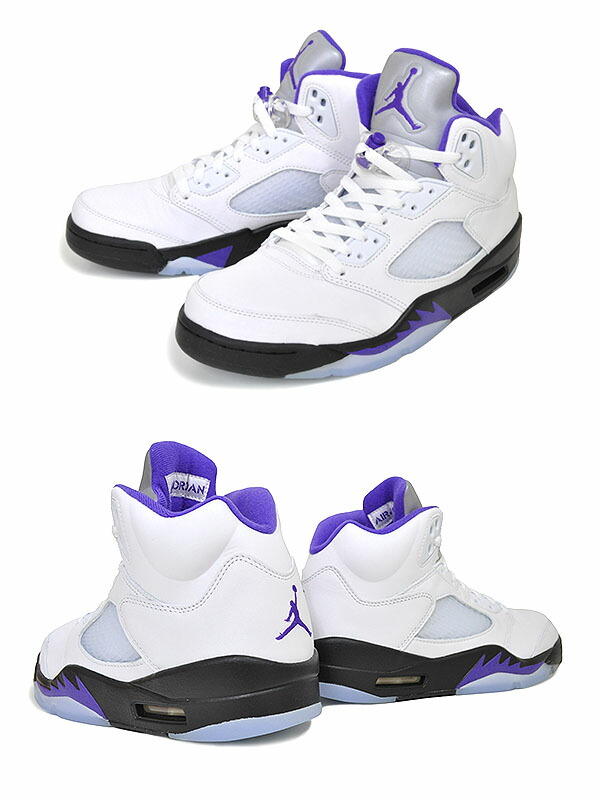 楽天市場】NIKE AIR JORDAN 5 RETRO white/dark concord-black dd0587