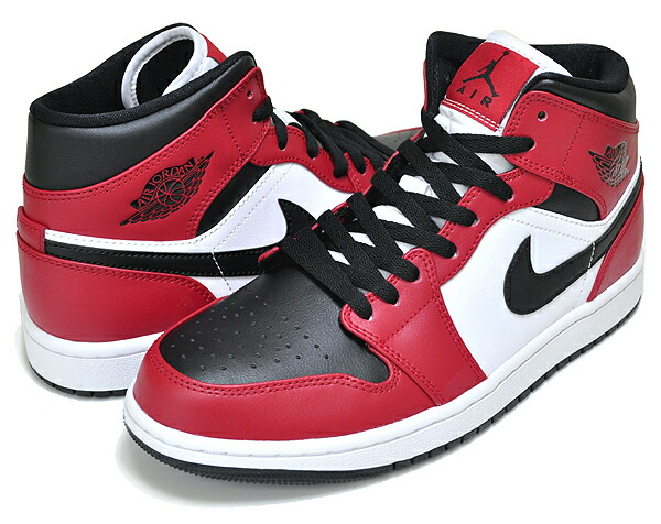 楽天市場】NIKE AIR JORDAN 1 MID CHICAGO BLACK TOE black/blk-gym