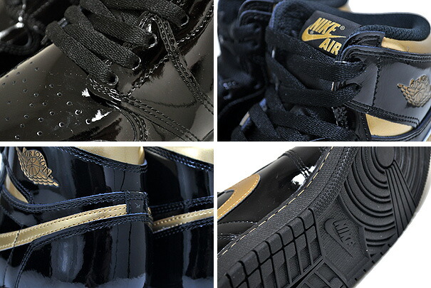 楽天市場】NIKE AIR JORDAN 1 HIGH OG (GS) black/metallic gold