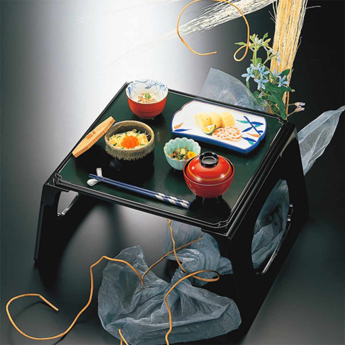 懐石膳5客&飯器&給仕盆2個&脇取盆2個 懐石膳5客&飯器&給仕盆2個&脇