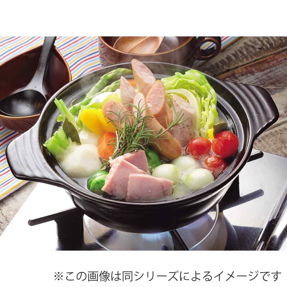 楽天市場】土鍋 ファントゥクック 陶器製ガラス蓋付卓上鍋 18cm ガス火