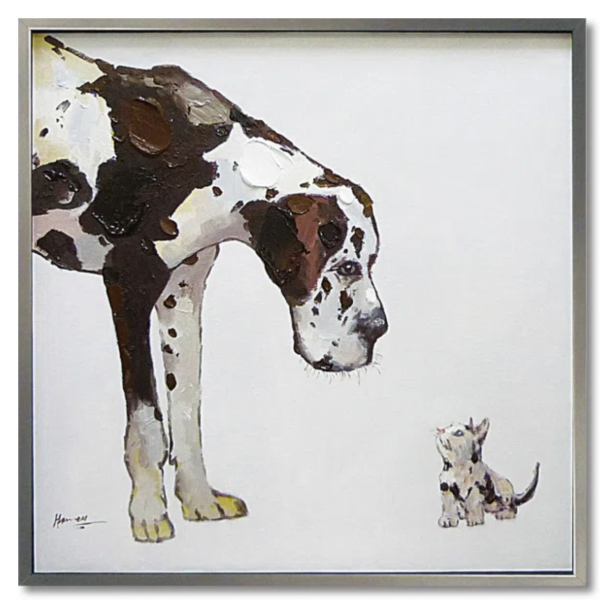 楽天市場】オイル ペイント アート「ベスト フレンド」 （ 絵画 絵