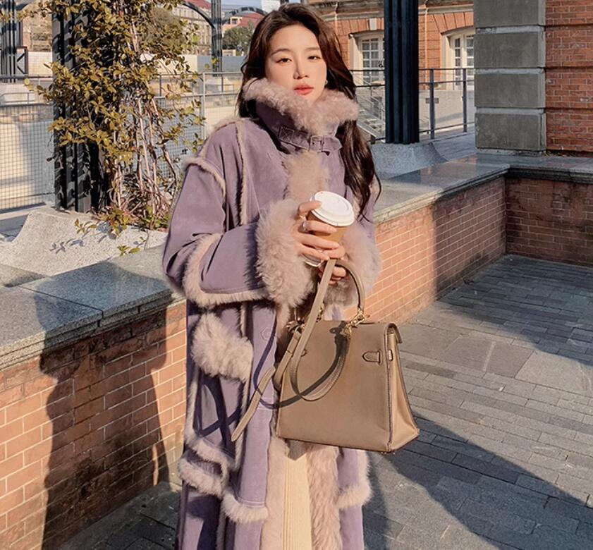 楽天市場】超ロングコート フェイクムートンコート ムートンコート