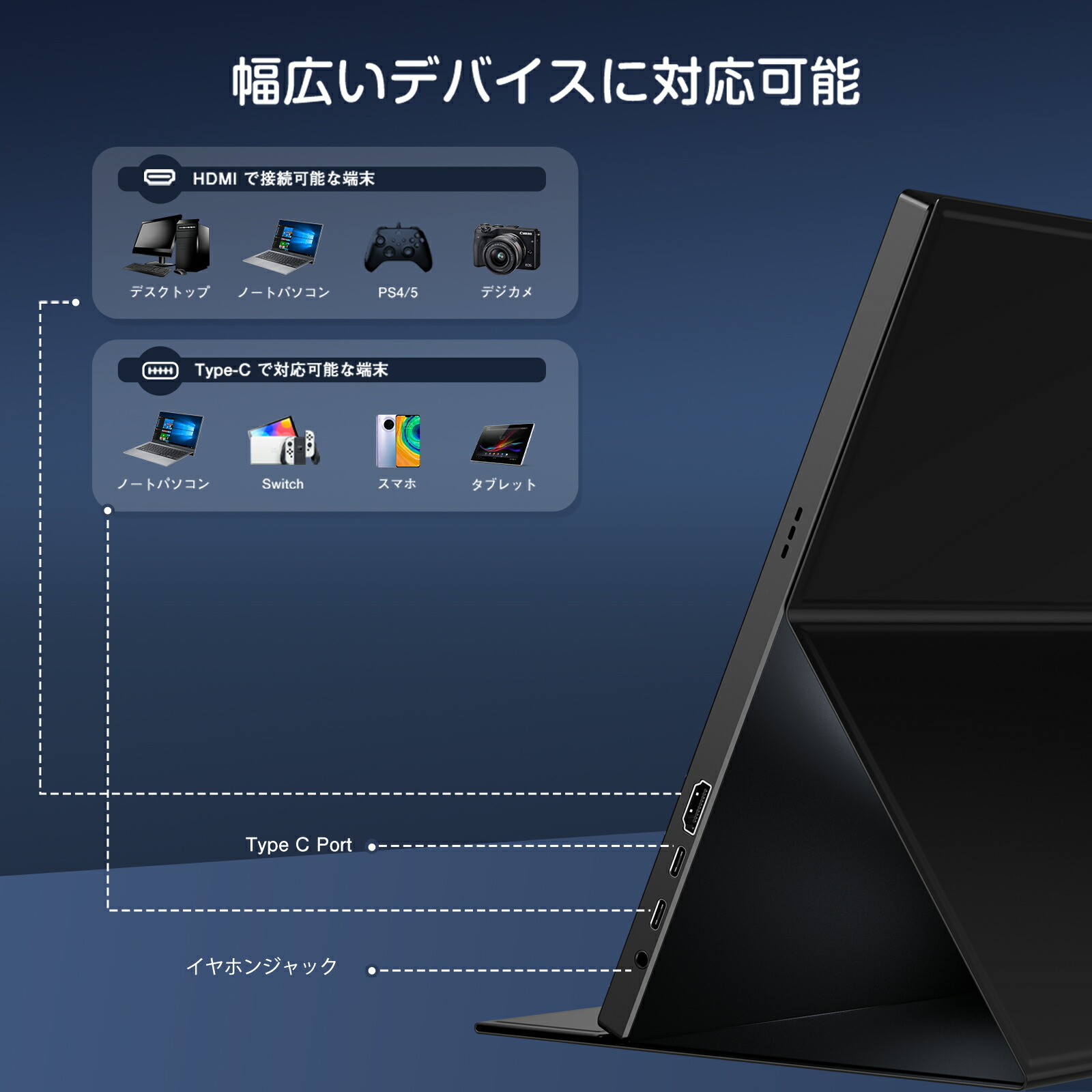 楽天市場】【2K&10.7億色】モバイルモニター 2K 100%sRGB 16インチ