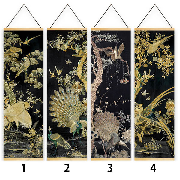 楽天市場】タペストリー 壁掛け ハンガーポスター 掛け軸風 水墨画