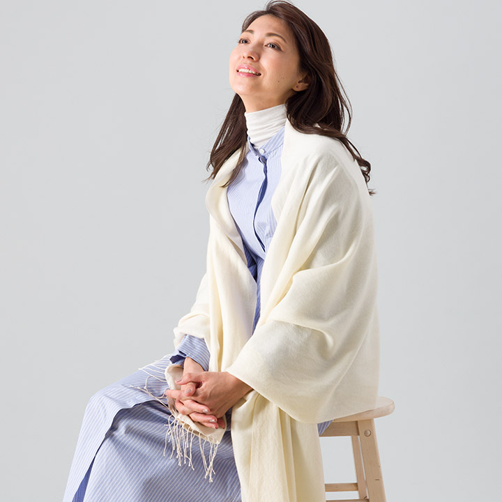 楽天市場】カシミヤ シルク 大判 ストール [ギフト箱入] 薄手 カシミヤ