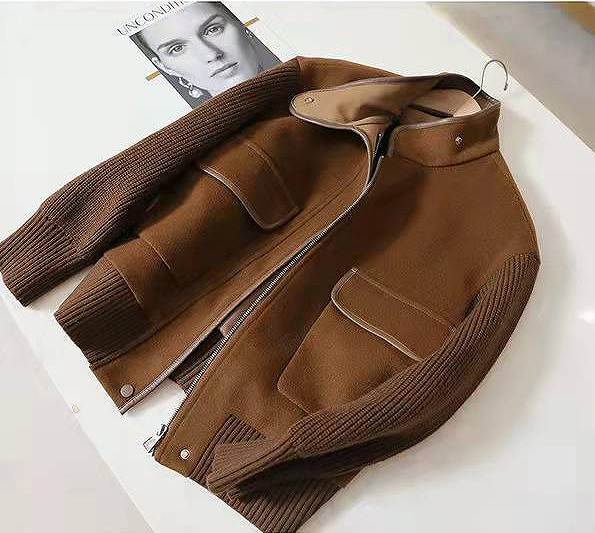 楽天市場】ブラウンブルゾン ジャンパー 大人スタイル ショート