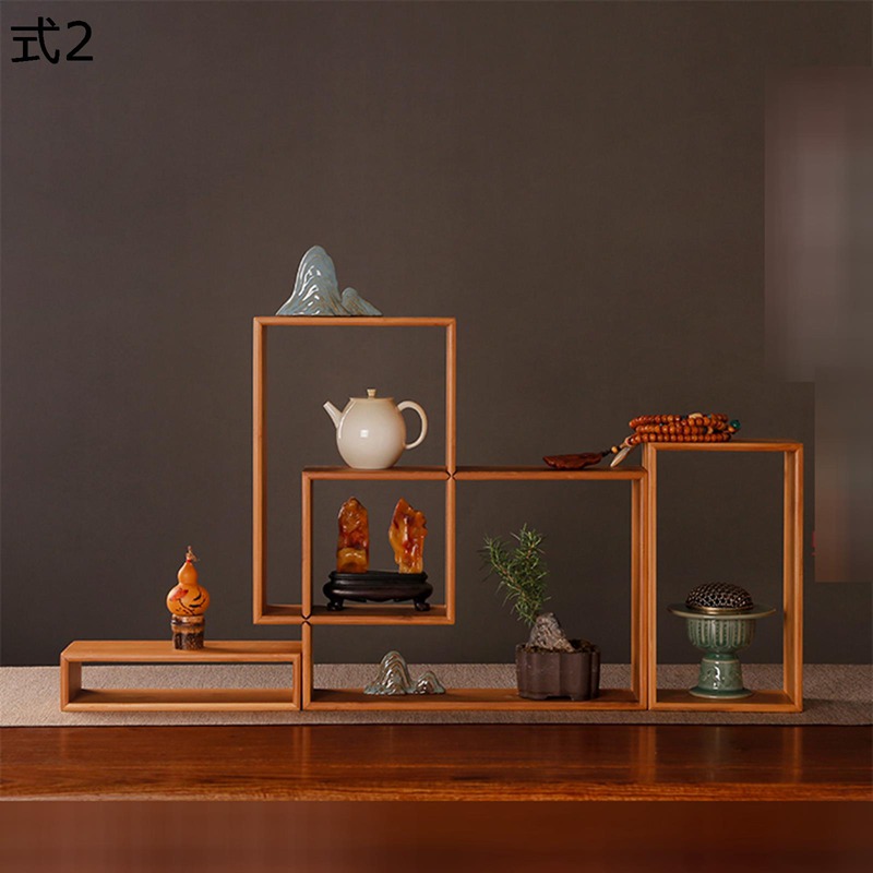 楽天市場】木製棚 ティーポット収納棚 ティーカップホルダー シンプル