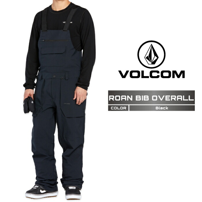 楽天市場】2024-25 VOLCOM ROAN BIB OVERALL Black ボルコム