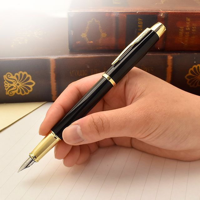 楽天市場】名入れ パーカー 万年筆 IM 142132 ラックブラックGT PARKER