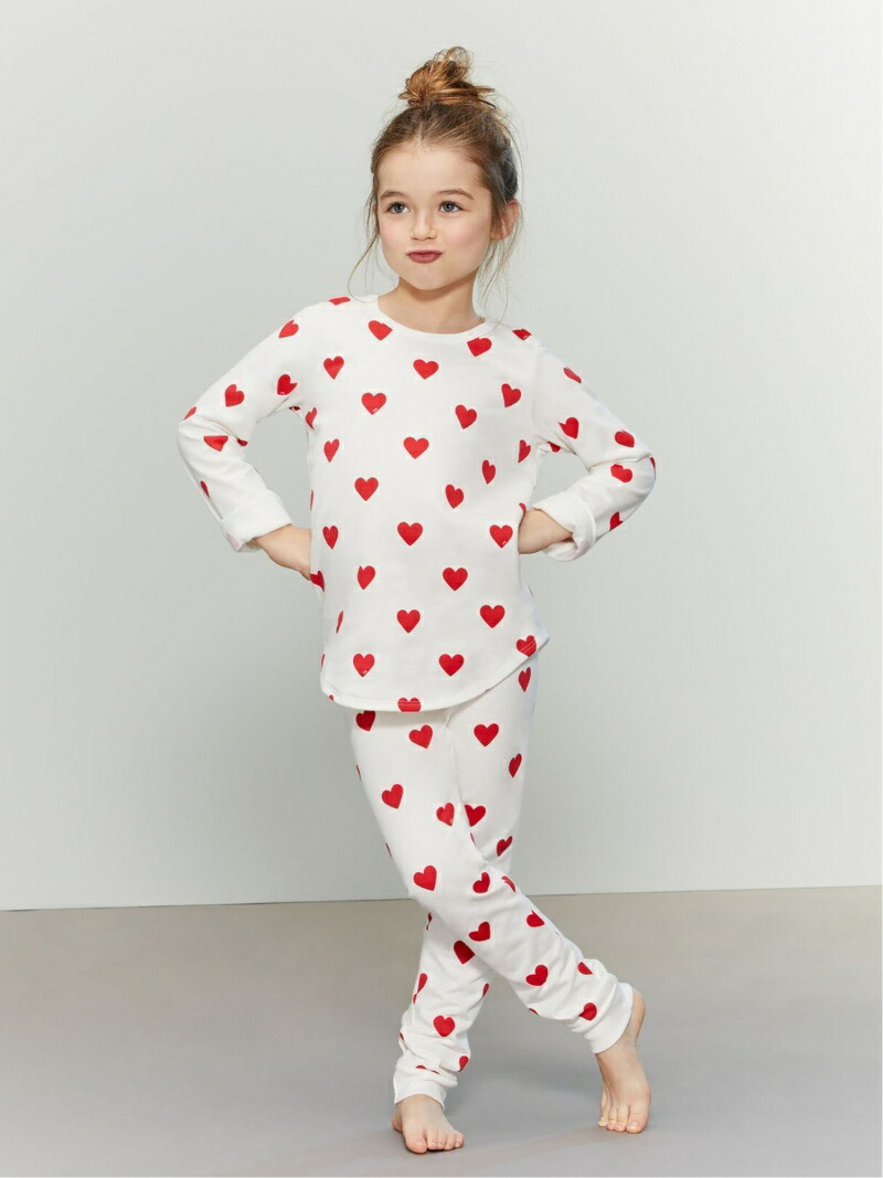 楽天市場】(K)ハートプリント長袖パジャマ PETIT BATEAU プチバトー