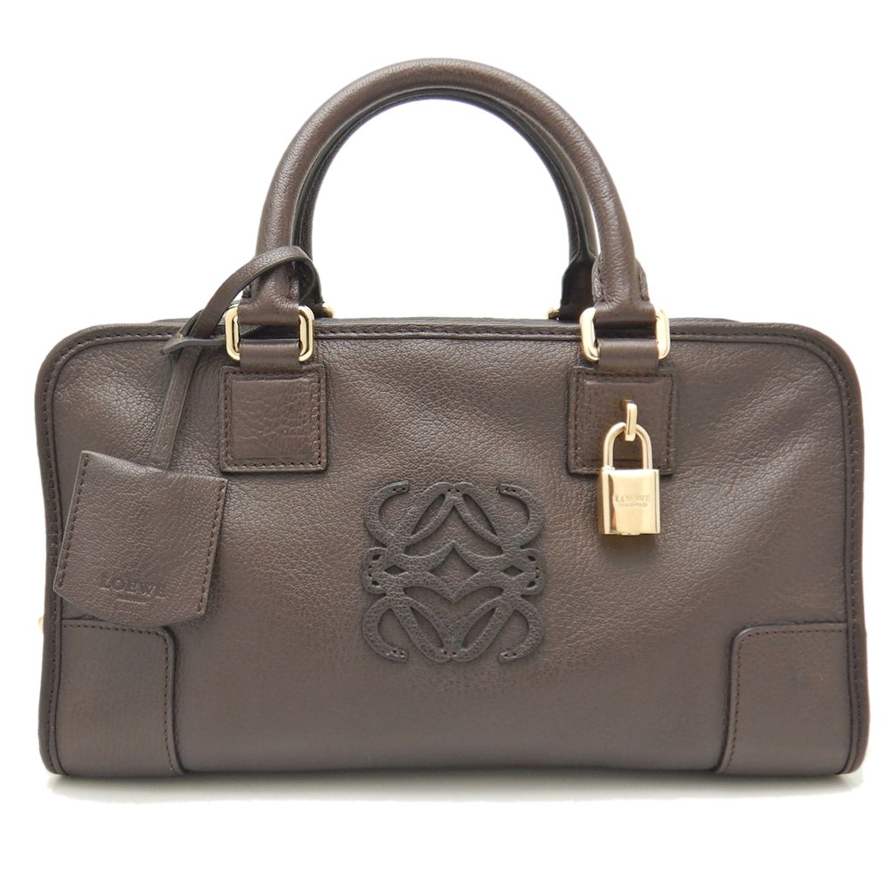 楽天市場】LOEWE ロエベ アマソナ28 ハンドバッグ アナグラム レザー