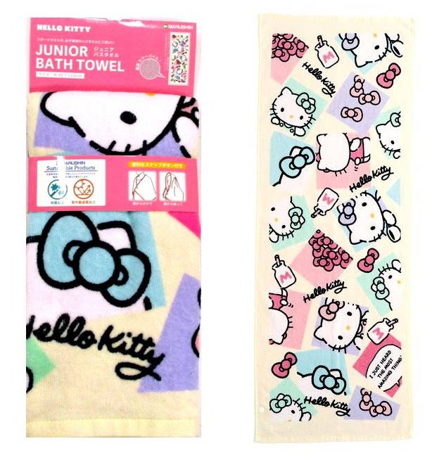 楽天市場】キャラクター ジュニア バスタオル キティ （ スクエア