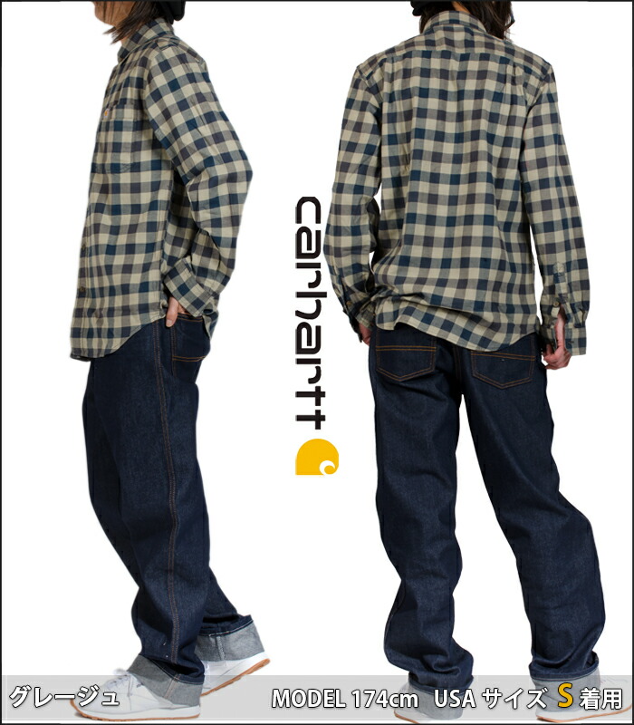 楽天市場】CARHARTT カーハート チェック柄 長袖 シャツ ネルシャツ