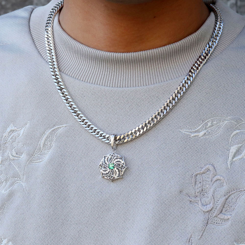 楽天市場】プラチナ ペンダントトップ エメラルド メンズ 喜平 100g用