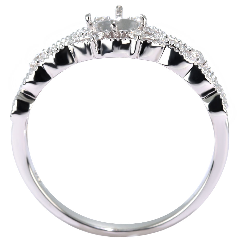 楽天市場】K18 レディース リング 透かし 蝶 花 デザイン フラワー