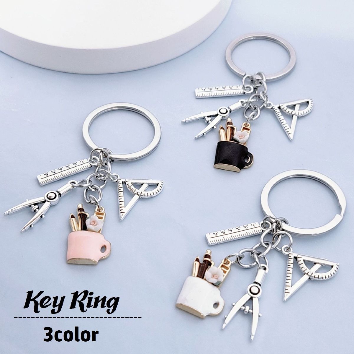 楽天市場】送料無料 キーホルダー キーリング バッグチャーム 文房具