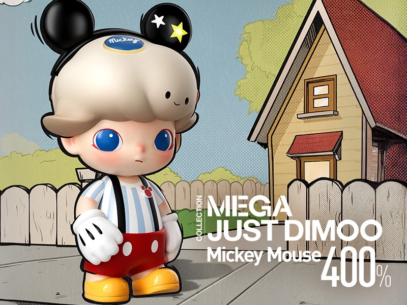楽天市場】MEGA JUST DIMOO 400% Mickey Mouse : POP MART JAPAN 楽天