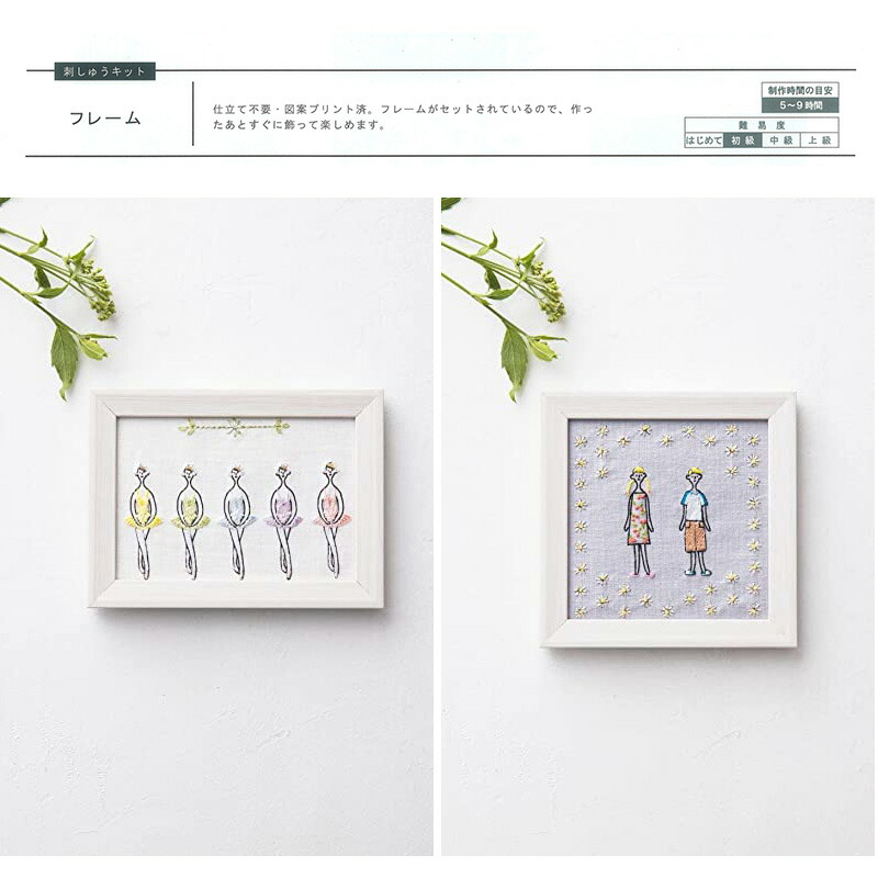 楽天市場】100ネエサン フレーム | キット 刺繍 刺しゅう 図案 布 裁縫