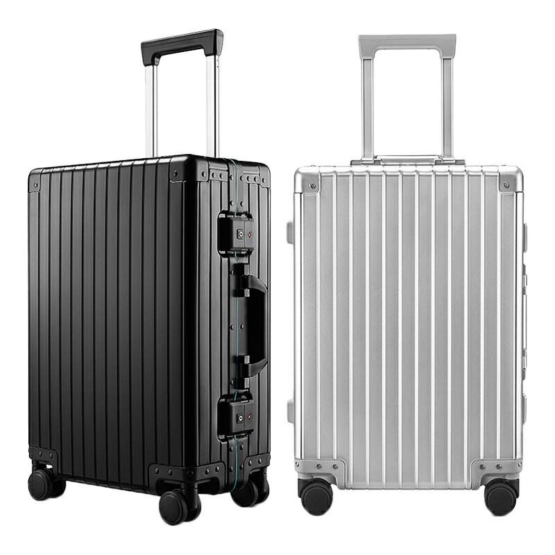 楽天市場】アルミスーツケース 機内持込み TSAロック ダブルキャスター