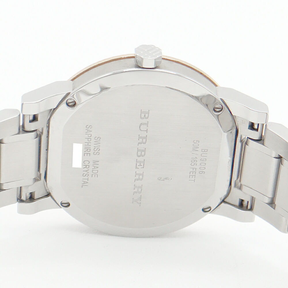 楽天市場】電池交換済 BURBERRY バーバリー BU9006 デイト シルバー PG