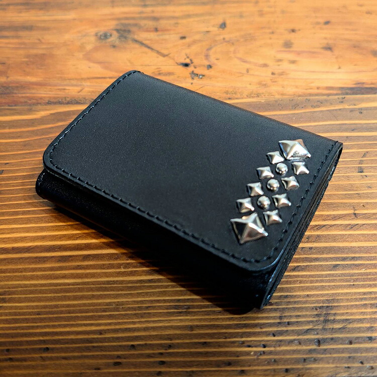 楽天市場】日本製 正規 栃木レザー 財布 USAスタッズ コンパクト財布