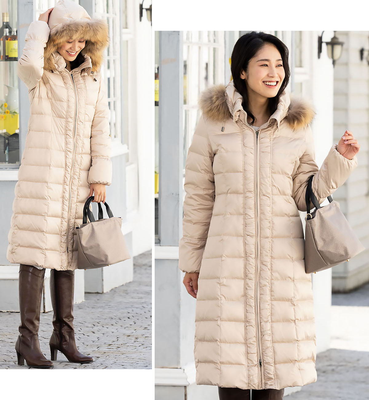 楽天市場】アミアンハウス ダウンコート レディース ロング 超ロング