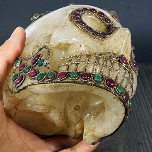 楽天市場】【一点物】チベット密教 チベタンスカル（骸骨） ヒマラヤ