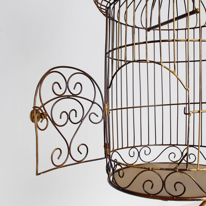 楽天市場】アンティークバードケージ スタンドセットアンティーク