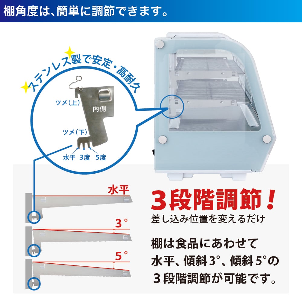 楽天市場】【新品】卓上 対面冷蔵ショーケース 100L RCS-T68S2RW業務用