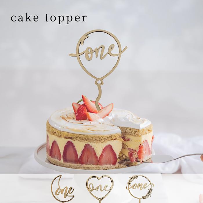 楽天市場】木製ケーキトッパー バースデー 1歳 一歳 誕生日 記念日