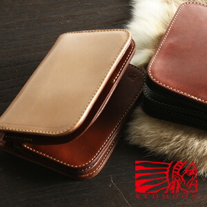 楽天市場】REDMOON レッドムーン ミドルサイズ 二つ折り財布 S-HD01