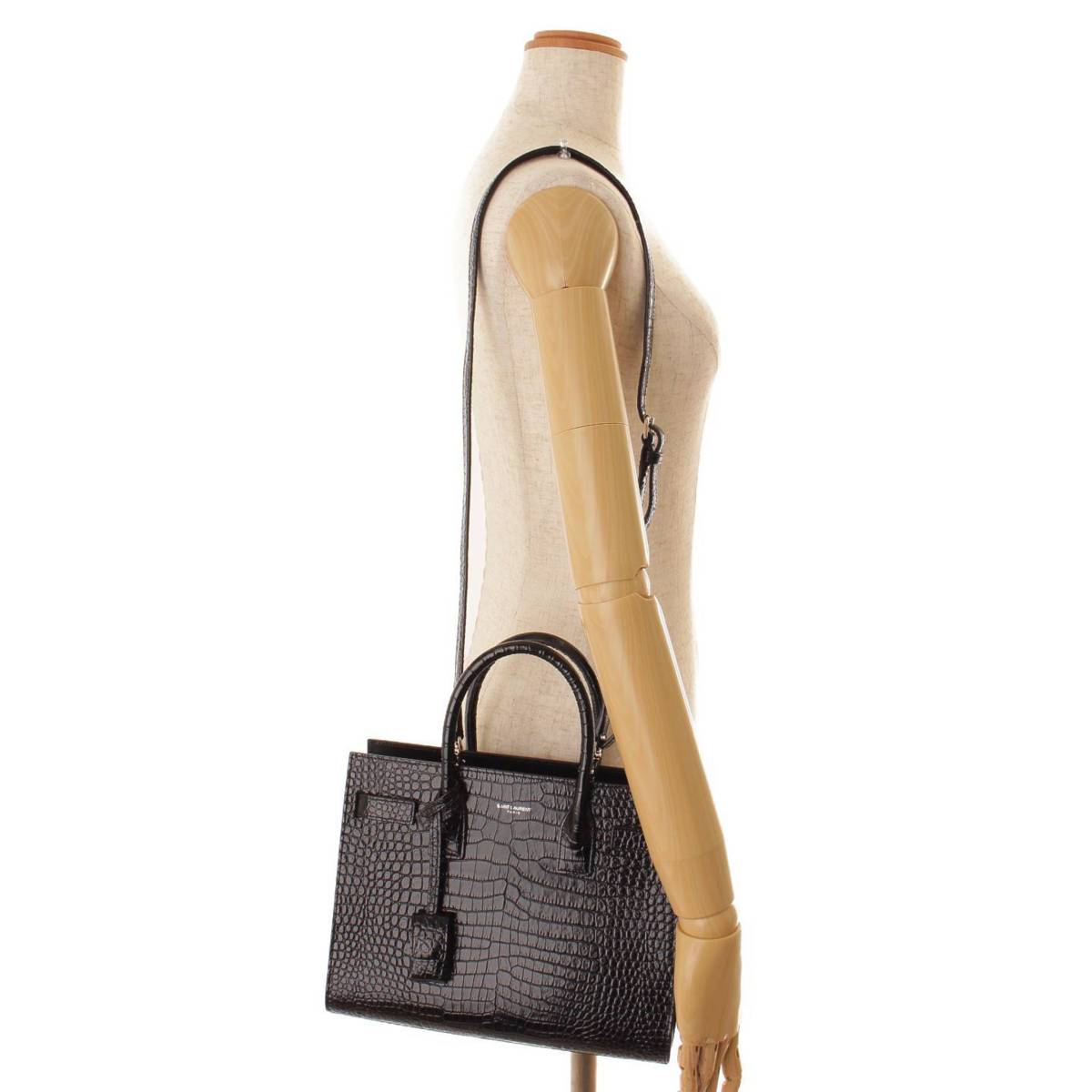 楽天市場】【サンローラン】SAINT LAURENT サックドジュール クロコ型