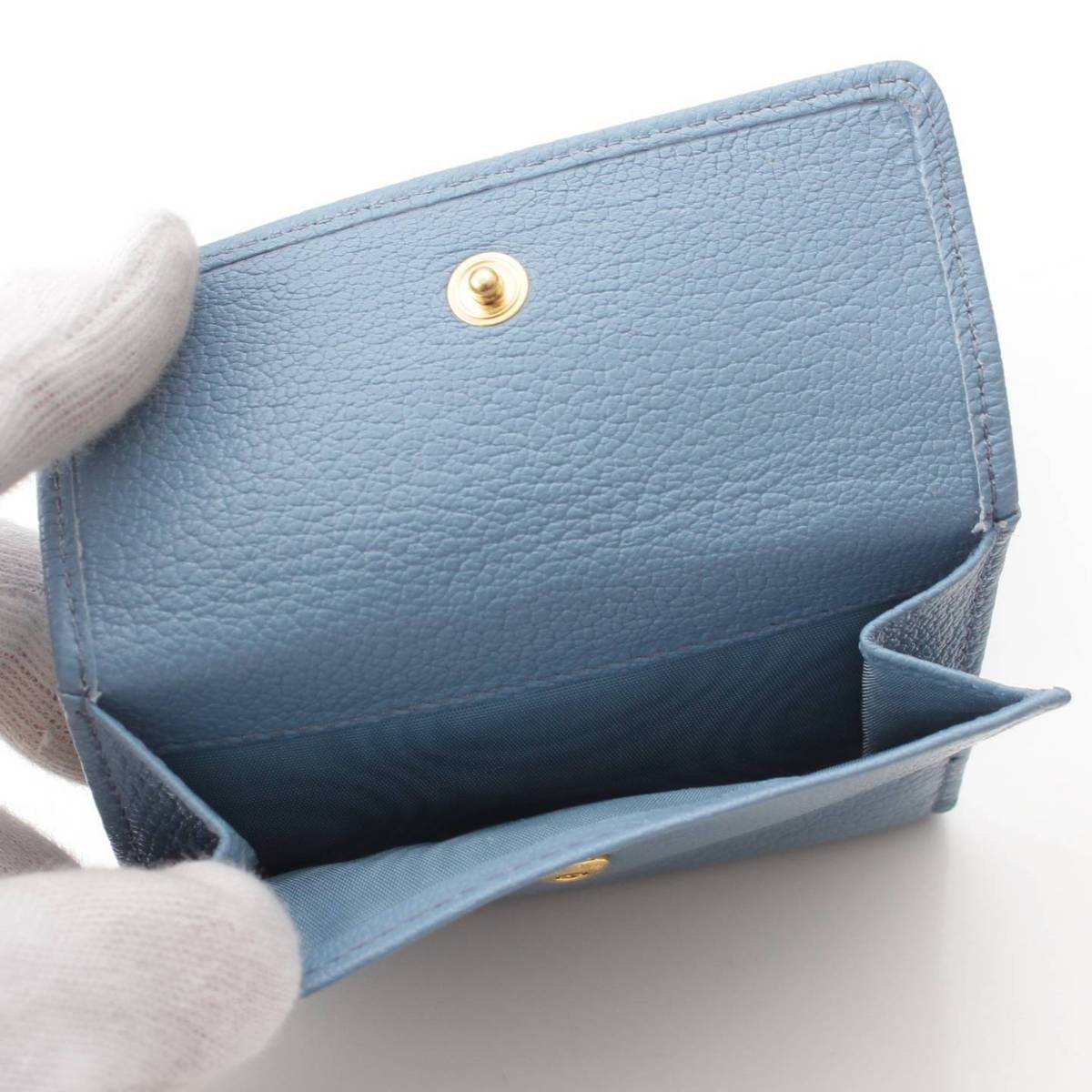 楽天市場】【ミュウミュウ】Miu Miu ロゴ レザー コンパクトウォレット