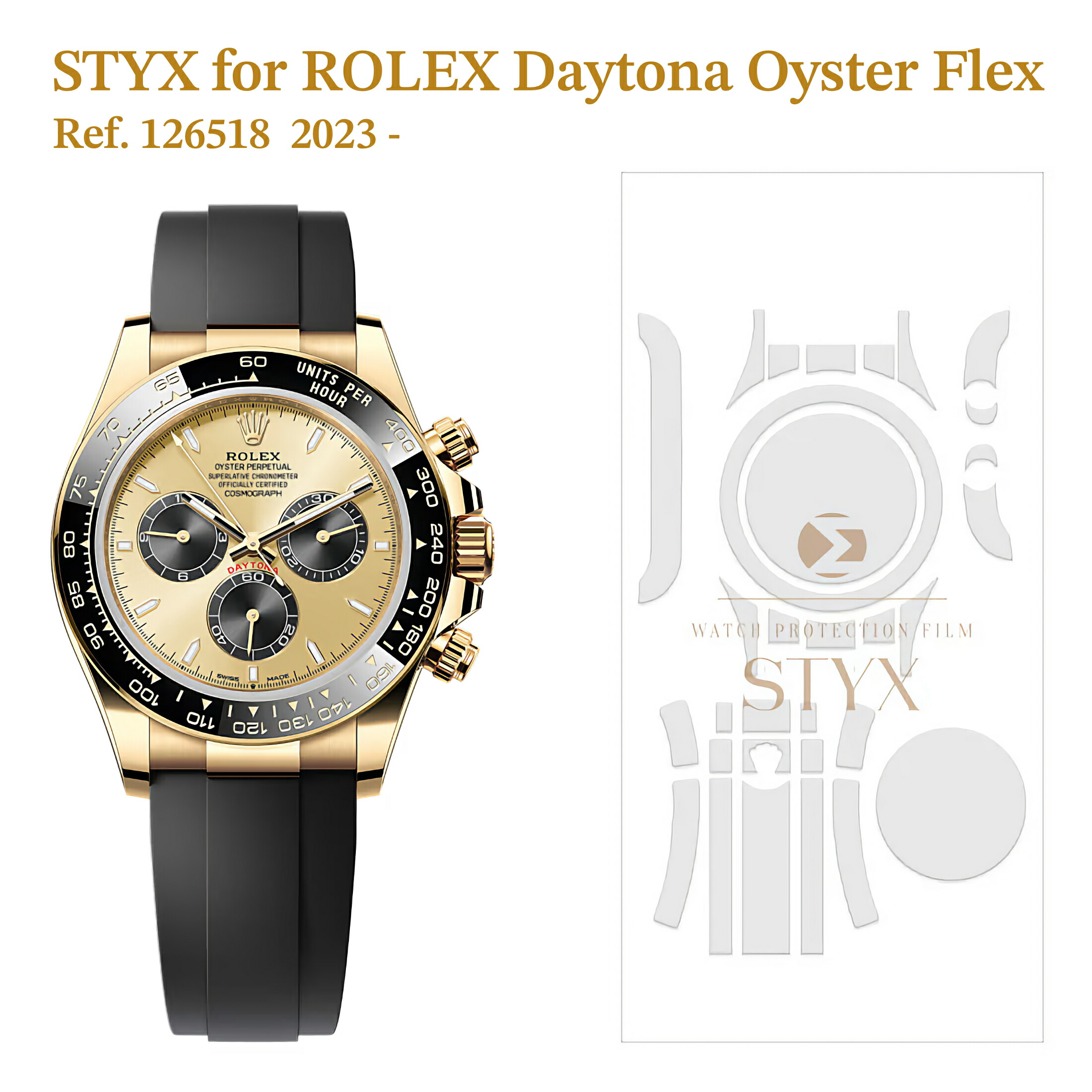 楽天市場】【STYX】スティックス保護フィルム for Rolex Daytona